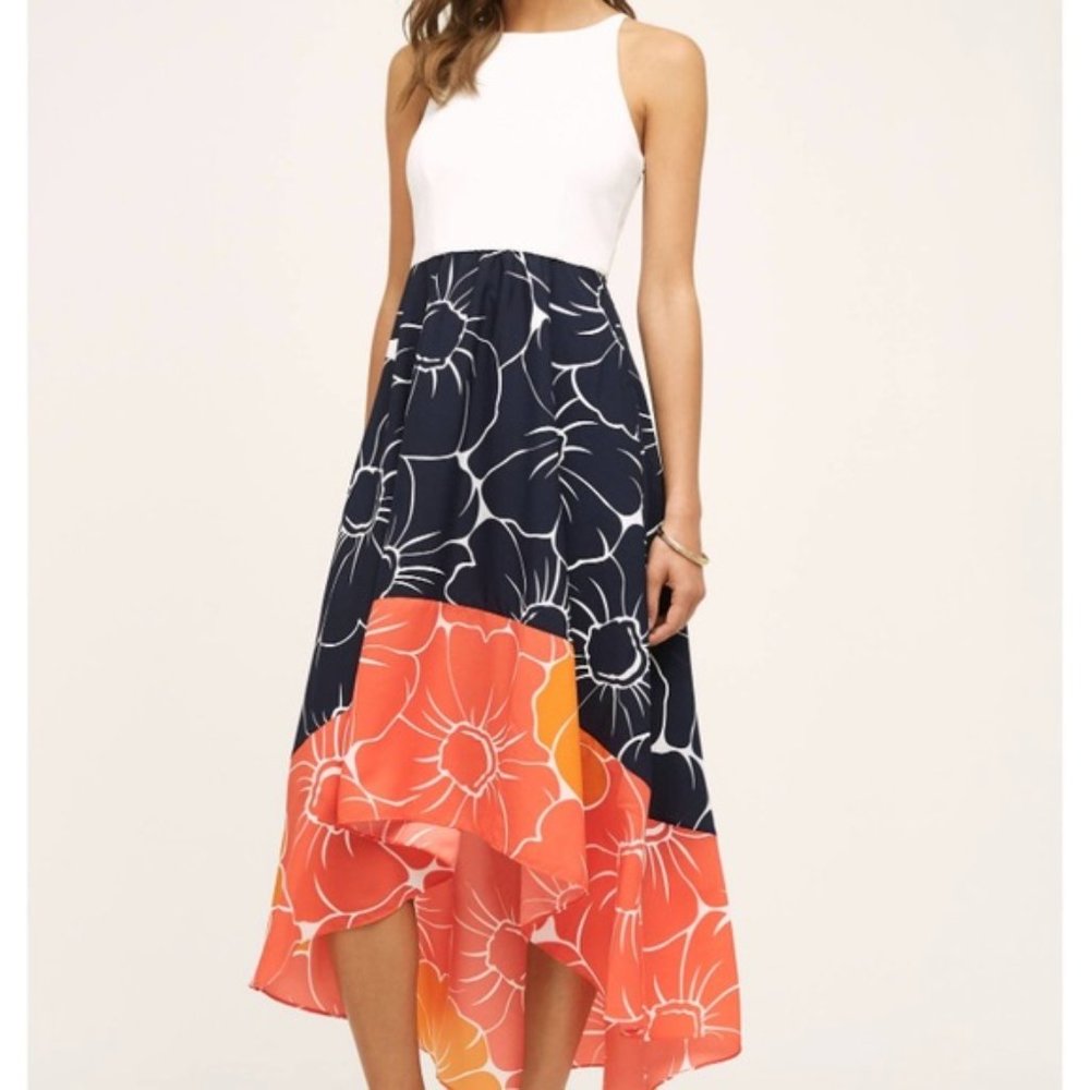 Anthropologie high low Hutch maxi dress